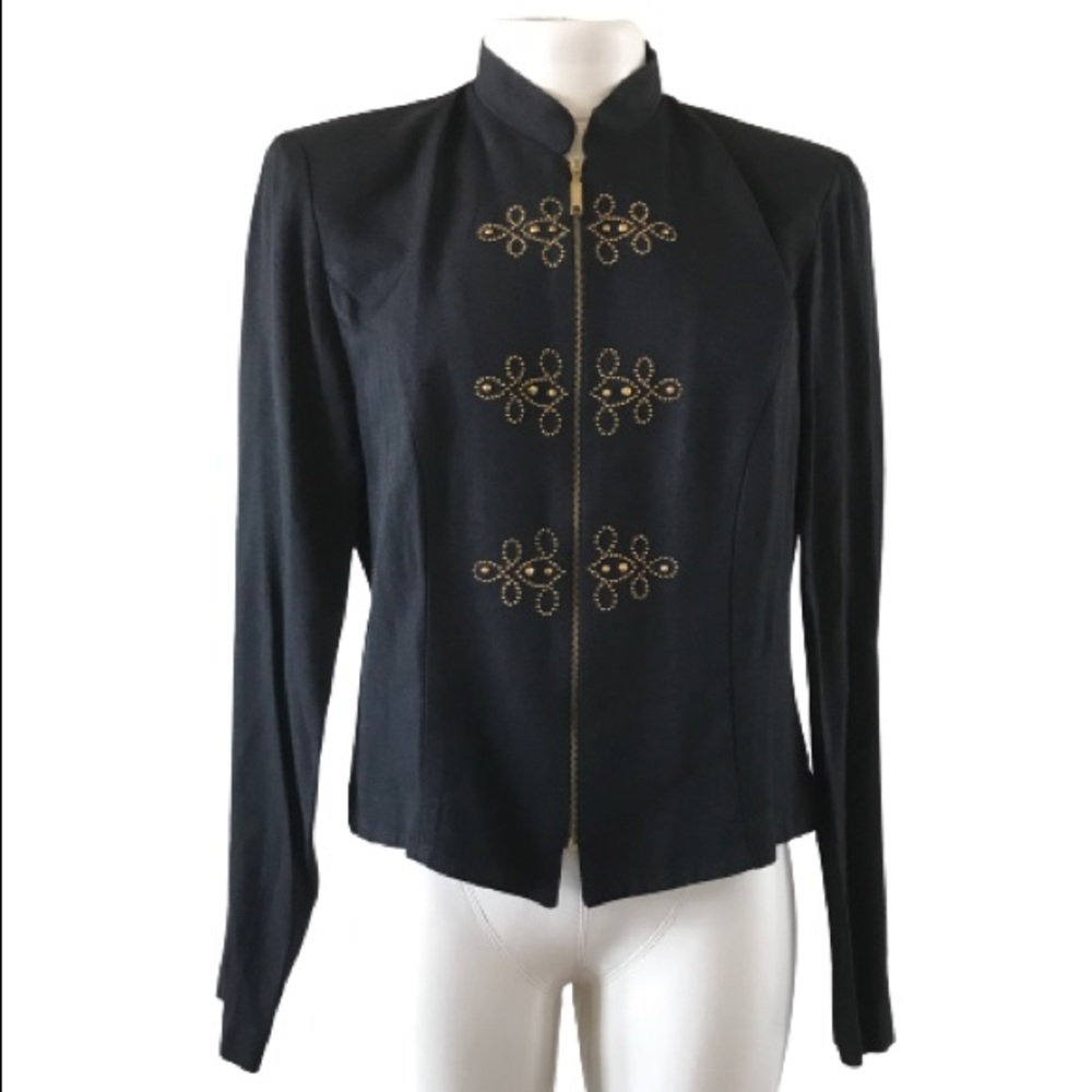 Vintage MICHEAL BLAKE Black Zip Up Jacket